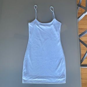 Women’s Light Blue Sparkle Mini Dress